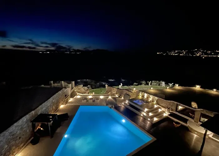 Sea Front Pool-hot Tub By Calypso Sunset * Agios Ioannis Diakoftis